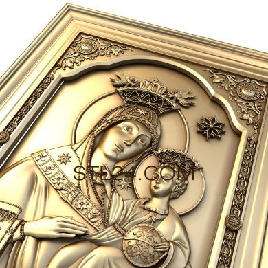 Icons (Mother of God of Bethlehem, IK_1480) 3D models for cnc